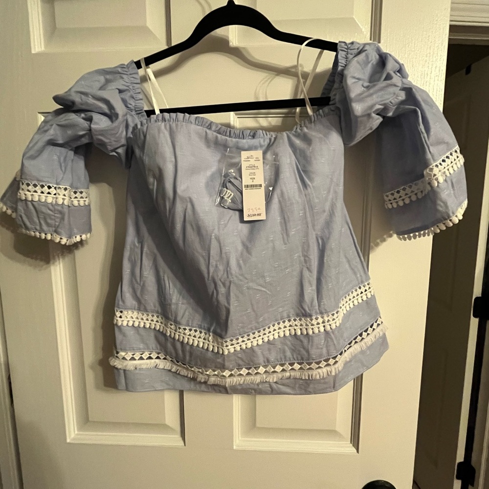 NWT WHBM BLUE SHIRT